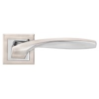 Z-1325 SN/CP ручка для дверей на розетці мат. нікель/пол.хром