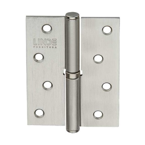 H-100 L SN петля 100х75х2.5мм съемная левая матовый никель - H-100L SN