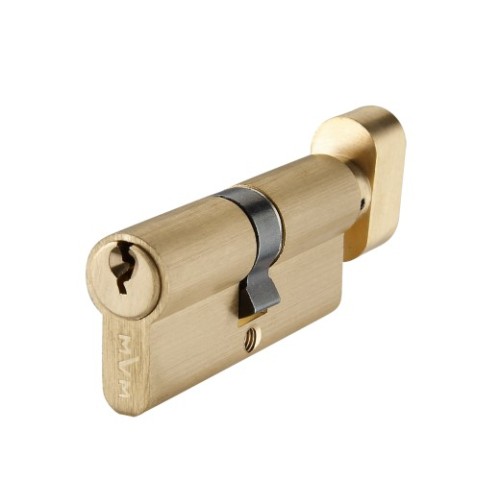 P6E35/35T SB циліндр англ.ключ/тумблер мат. латунь - p6e35-35t-sb