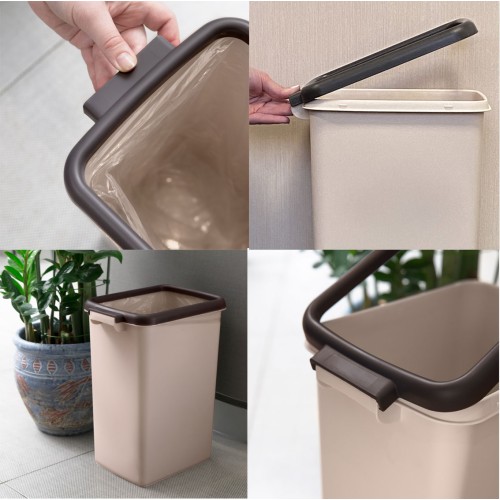 Відро для сміття BIN-02 12L бежеве - BIN-02 12L BEIGE