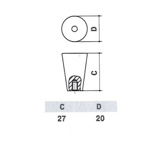 SS-1027-20 SS Ручка для меблів із нержавіючої сталі - ss-1027-20_ss