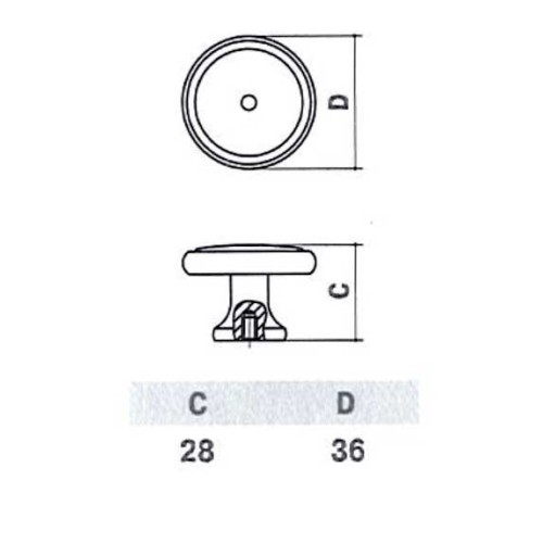 D-1029-37 MAB Ручка для меблів матова антична бронза - d-1029-37_mab