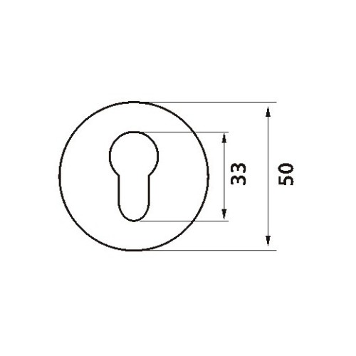 E5 SN/CP накладка під циліндр мат.нікель/пол.хром - e5-sn-cp