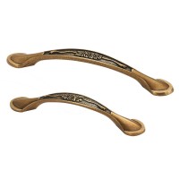 Ручка D-1013-128 SMAB для меблів блискуча матова антична бронза