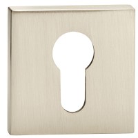 Накладка на замок под цилиндр Е20 в цвете матовый никель