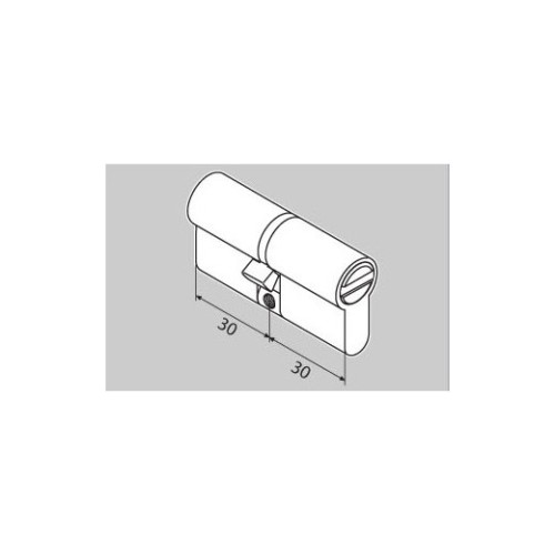 P6P30/30 SB циліндр перфо. ключ матова латунь - p6p30-30-sb