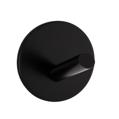 Гачок клейкий HSS-504R Black, з нержавіючої сталі чорний - HSS-504R black