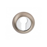 E9 SN/CP накладка під циліндр матовий нікель / полірований хром