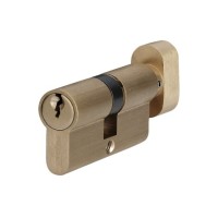 P6E30/30T SB циліндр англ.ключ/тумблер мат. латунь