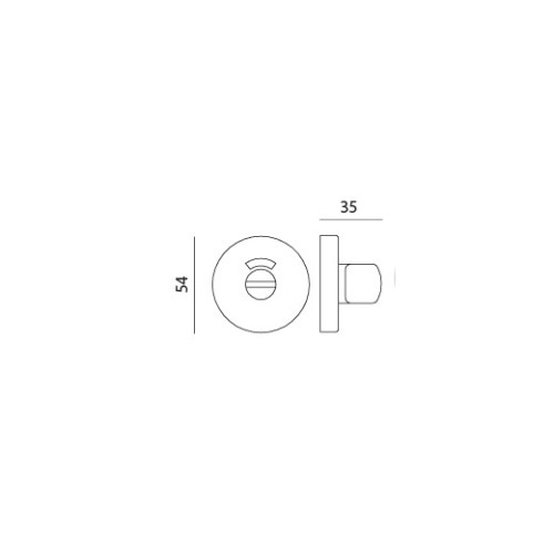 T11i SS накладка під WC (червоний/зел. індикатор) нержавіюча сталь - t11i ss