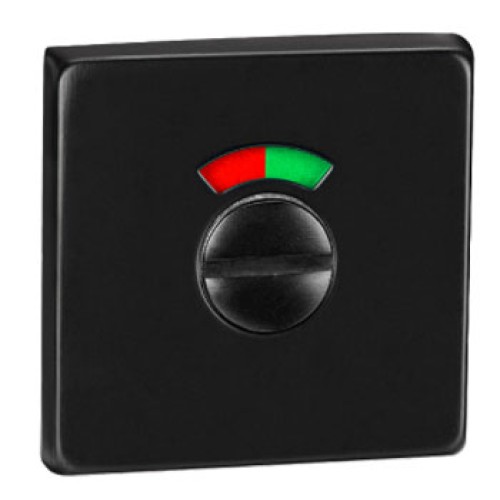 Накладка на замок під WC T12i у кольорі нержавіюча сталь чорна з індикатором - t12i_black