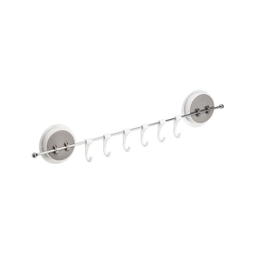 Тримач клейкий з гачками універсальний BP-8, пластиковий білий - BP-8 білий