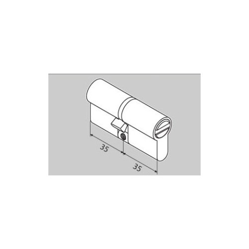 P6P35/35 SN циліндр перфо. ключ матовий нікель - p6p35-35-sn