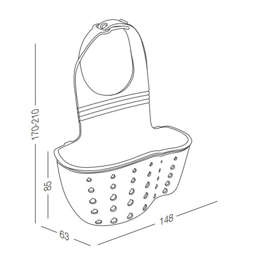 Кошик на змішувач, бежевий К-1524 - K-1524 Beige