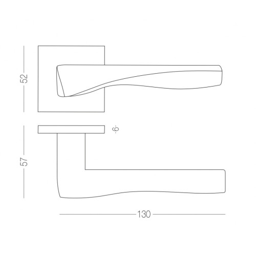 Дверная межкомнатная ручка MVM A-2018  матовый хром - A-2018 MC