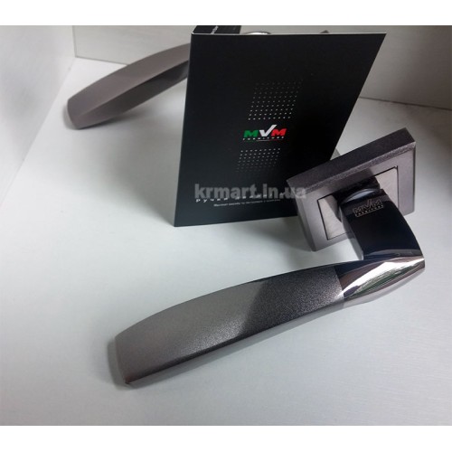 Z-1325 BN/SBN ручка для дверей на розетці чорний нікель/матовий - z-1325-bnsbn