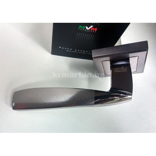 Z-1325 BN/SBN ручка для дверей на розетці чорний нікель/матовий - z-1325-bnsbn