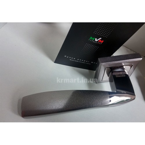 Z-1325 BN/SBN ручка для дверей на розетці чорний нікель/матовий - z-1325-bnsbn