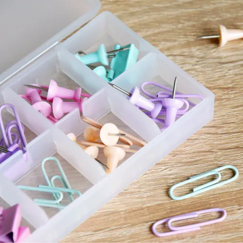 Прозорий органайзер для дрібниць на 12 відділень, прямокутна пігулка, 168х65х20 мм, ПП