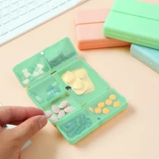 Органайзер для таблеток МВМ MY HOME на 7 відділень, 100х70х25мм, зелений, поліпропілен