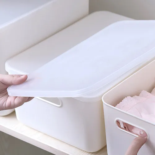 Крышка для пластикового ящика MVM XS/S, матовый белый, 360х257 мм, полипропилен