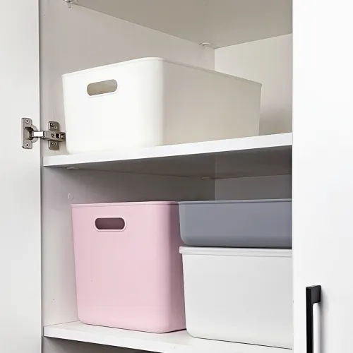 Ящик для зберігання XL білий 360х257х160 мм з поліпропілену, органайзер для дому та транспорту.