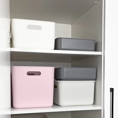 Ящик для зберігання XL білий 360х257х160 мм з поліпропілену, органайзер для дому та транспорту.