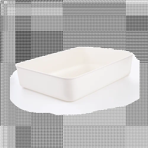 Ящик для хранения L, белый, 360x257x80 мм, ПП (полипропилен), органайзер для вещей