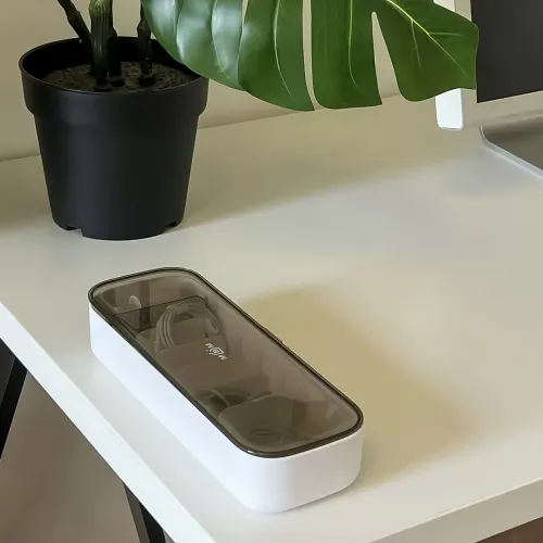 Органайзер для дрібниць МВМ MY HOME на 7 секцій, 124х56х300мм, білий/сірий, полістирол