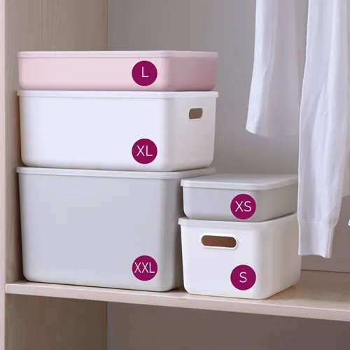 Ящик для хранения XXL белый, 360х257х250 мм, ПП (полипропилен)