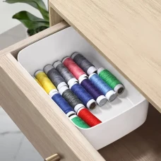 Ящик для зберігання XS білий 257x180x80 мм з поліпропілену, органайзер для дому та транспорту.