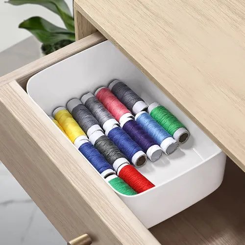 Ящик для хранения XS белый 257x180x80 мм из полипропилена, органайзер для дома и транспорта