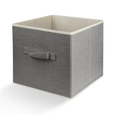 Текстильный ящик для хранения МВМ MY HOME TH-08, светло-серый, 280х280х280 мм