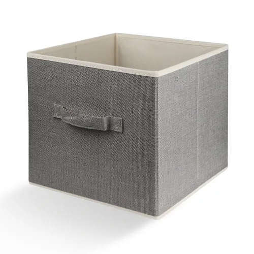 Текстильна скринька для зберігання МВМ MY HOME TH-08, світло-сірий, 280х280х280 мм