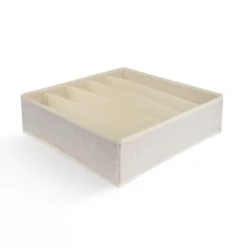 Органайзер для зберігання МВМ MY HOME на 5 секцій, кремовий, 330х330х100 мм