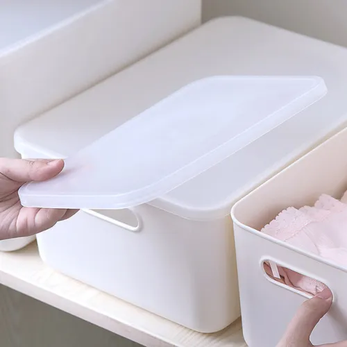 Кришка для пластикової ящика MVM XS/S, білий матовий, 257х180 мм, поліпропілен