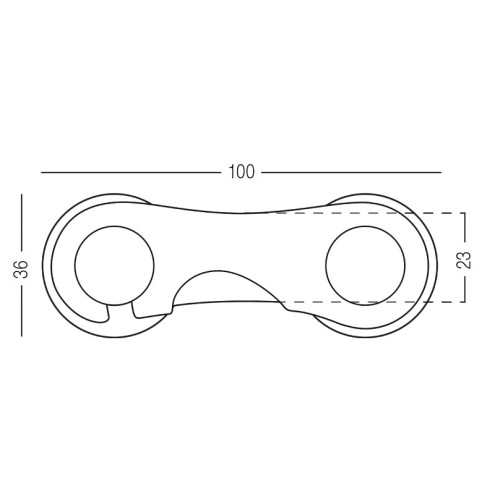 Замок на двері BS-08 білий 2шт. - BS-08 WHITE