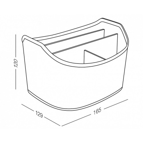 Органайзер настольный FH-09 185х140х120 мм бежевая - FH-09 BEIGE