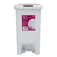 Відро для сміття з кришкою і педаллю BIN-01 10L сіре