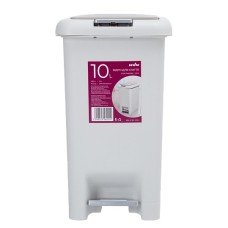 Відро для сміття з кришкою і педаллю BIN-01 10L сіре
