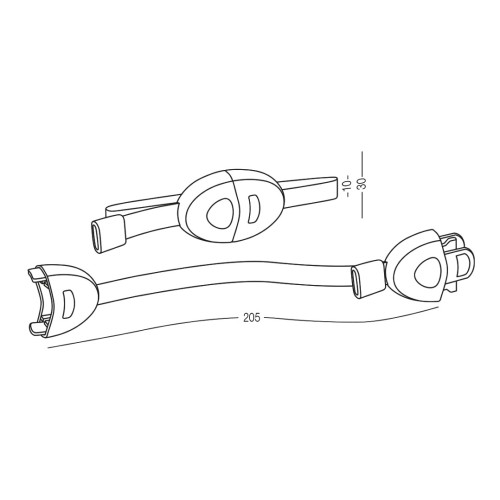Замок на двері BS-09 білий - BS-09 WHITE