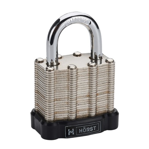 Замок навісний ламінована сталь, 40мм HR-LS-40E - HR-LS-40E