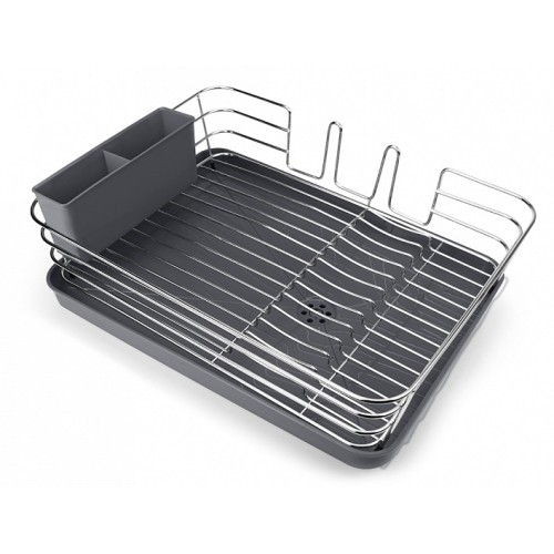 Сушка для посуду з органайзером DR-02 сіра - DR-02 GRAY