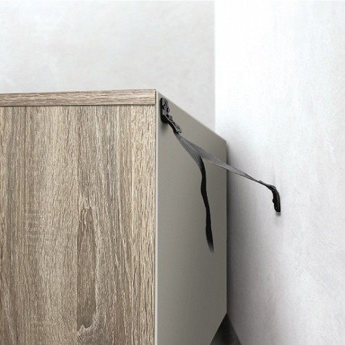 Ремінь для захисту від перекидання TV та меблів BS-20 чорний 2 шт. - BS-20 BLACK