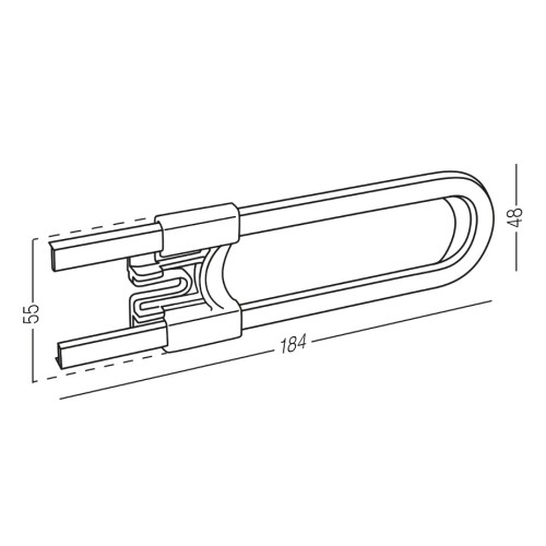 Замок для дверцят BS-10 білий 2 шт. - BS-10 WHITE