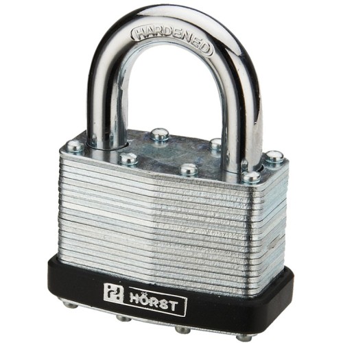 Замок навісний ламінована сталь, 65мм HR-LS-65E - HR-LS-65E