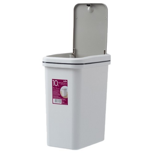 Відро для сміття з кришкою і педаллю BIN-01 45L сіре - BIN-01 45L GRAY