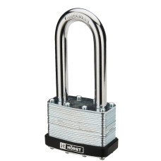 Замок навісний сталь ламінована довга дужка 50мм HR-LSL-50E