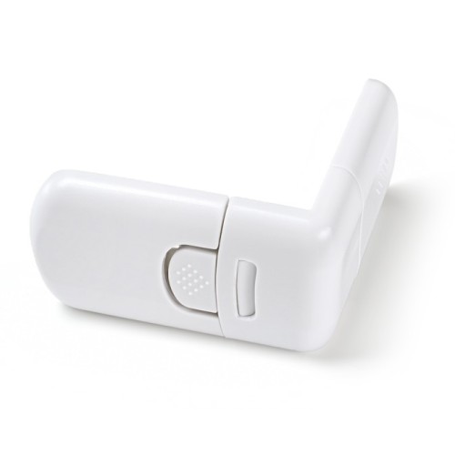 Замок кутовий із кнопкою BS-05 білий - BS-05 WHITE