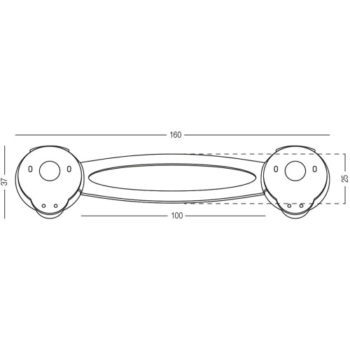 Замок універсальний BS-15 білий 2шт. - BS-15 WHITE